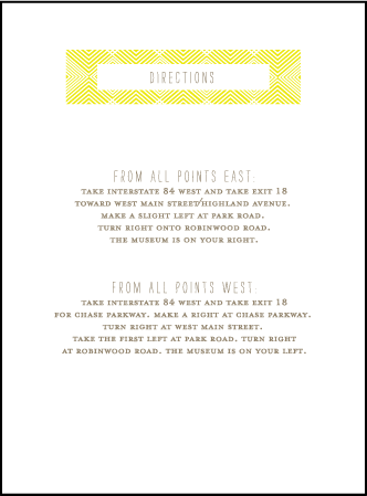 Tapestry Letterpress Direction Design Medium