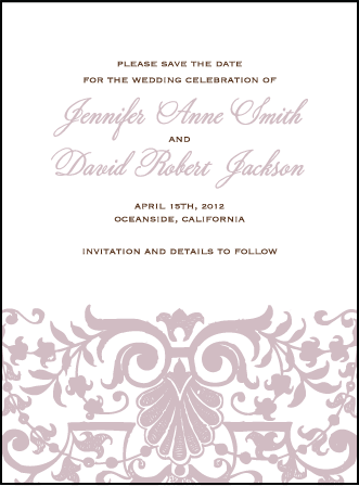 Tasha Letterpress Save The Date Design Medium
