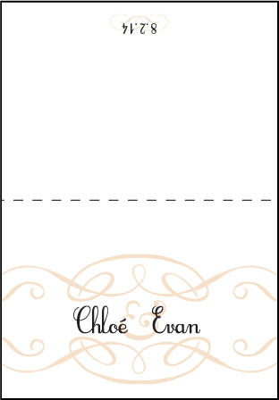 Tennyson Letterpress Thank You Card Fold Design Medium