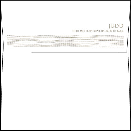 Threaded Letterpress Envelope Design Medium