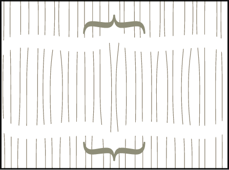 Threaded Letterpress Placecard Flat Design Medium