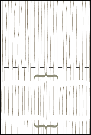 Threaded Letterpress Placecard Fold Design Medium