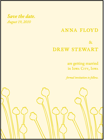 Thrive Letterpress Save The Date Design Medium