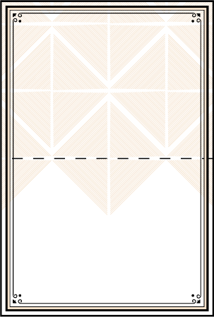 True Vintage Letterpress Placecard Fold Design Medium