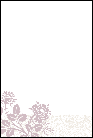 Tuileries Letterpress Placecard Fold Design Medium