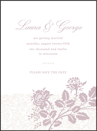 Tuileries Letterpress Save The Date Design Medium
