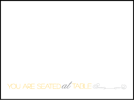 Typology Letterpress Placecard Flat Design Medium
