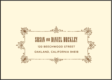 Under the Tree Letterpress Reply Envelope Design Medium