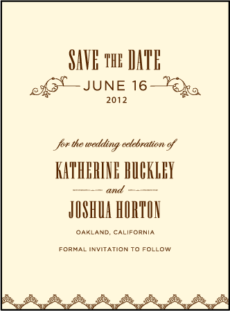 Under the Tree Letterpress Save The Date Design Medium