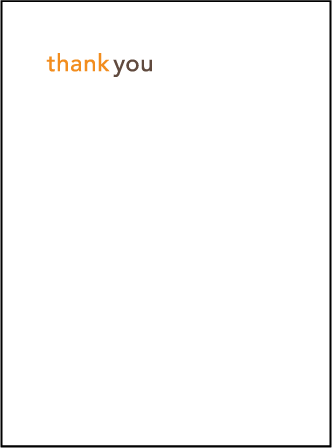 Union Letterpress Thank You Card Flat Design Medium