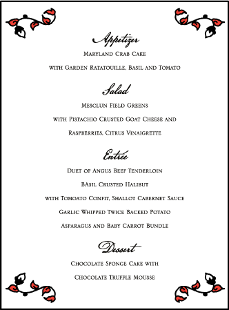 Urban Ink Letterpress Menu Design Medium