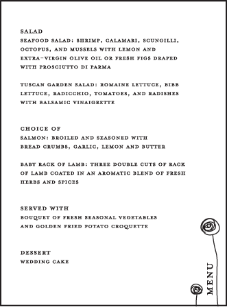 Urbanity Letterpress Menu Design Medium