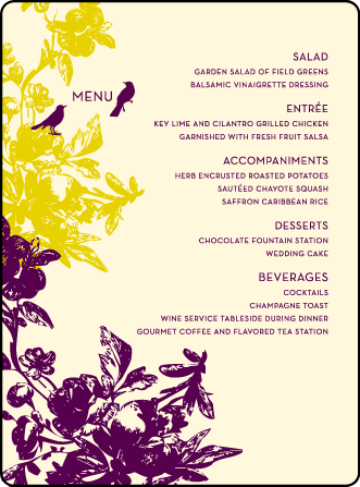 Vendage Letterpress Menu Design Medium