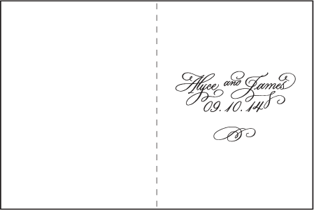 Victoria Calligraphy Letterpress Program Design Medium