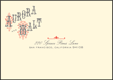 Victrola Letterpress Reply Envelope Design Medium