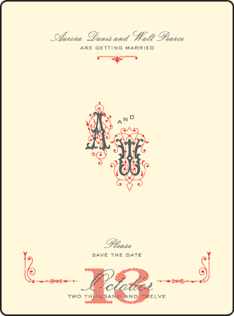 Victrola Letterpress Save The Date Design Medium