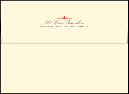 Victrola Letterpress Thank You Card Flat Envelope Design Medium