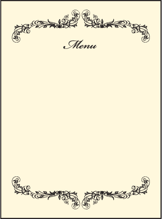 Viennese Waltz Letterpress Menu Design Medium