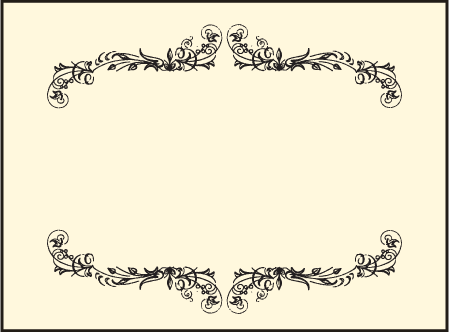 Viennese Waltz Letterpress Placecard Flat Design Medium