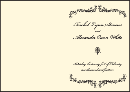 Viennese Waltz Letterpress Program Design Medium