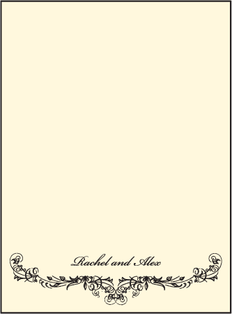 Viennese Waltz Letterpress Thank You Card Flat Design Medium