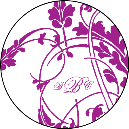 Vignette Letterpress Coaster Design Medium