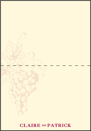 Vineyard Letterpress Thank You Card Fold Design Medium