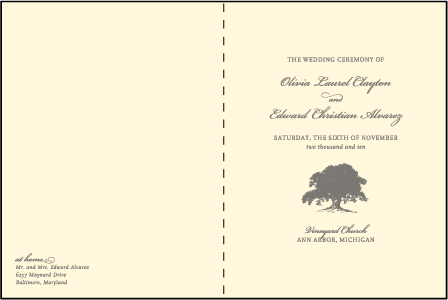 Walden Letterpress Program Design Medium