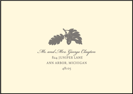 Walden Letterpress Reply Envelope Design Medium