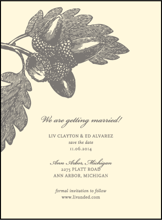 Walden Letterpress Save The Date Design Medium