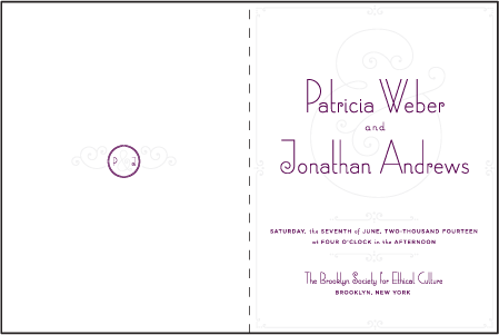 Weber Letterpress Program Design Medium