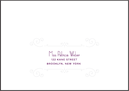 Weber Letterpress Reply Envelope Design Medium
