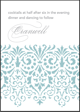 Wisteria Letterpress Reception Design Medium