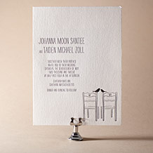 'Allegory Modern Letterpress Invitation Design Small'