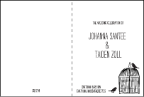 Allegory Modern Letterpress Program Design Small
