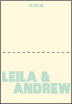 Alton Letterpress Thank You Card Fold Design Small