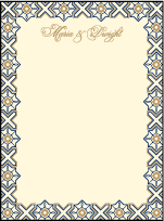 Amadore Antique Letterpress Thank You Card Flat Design Small
