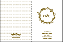 Amelie Letterpress Program Design Small
