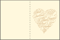 Amor Letterpress Program Design Small