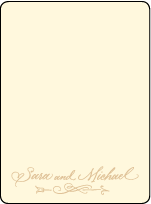 Amor Letterpress Thank You Card Flat Design Small