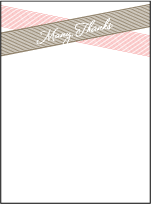 Anais Letterpress Thank You Card Flat Design Small