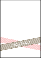 Anais Letterpress Thank You Card Fold Design Small