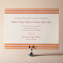 'Antique Fall Letterpress Invitation Design Small'