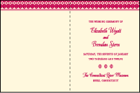 Antique Fall Letterpress Program Design Small