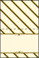 Antique Luck Letterpress Placecard Fold Design Small