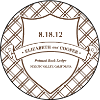 Arden Frame Letterpress Coaster Design Small