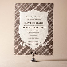 'Arden Frame Letterpress Invitation Design Small'