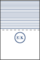 Austin Traditional Letterpress Placecard Fold Design Small