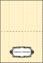 Avenue Letterpress Thank You Card Fold Design Small