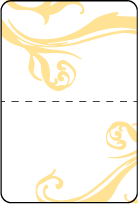 Beale Letterpress Placecard Fold Design Small
